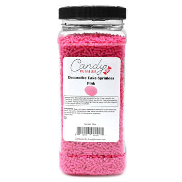 Candy Retailer Decorative Cake Sprinkles Pink 16oz