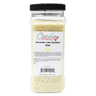 Candy Retailer Decorative Cake Sprinkles White 16oz