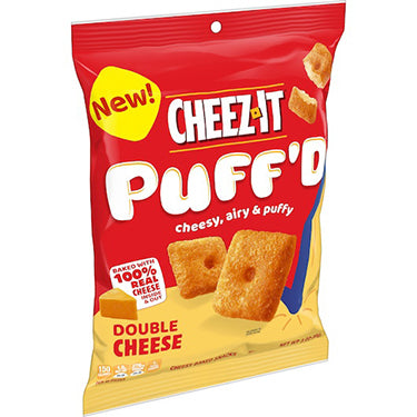 Cheez It Puffd Double Cheese 3oz Bags 6 Pack Expires March 21st 2026