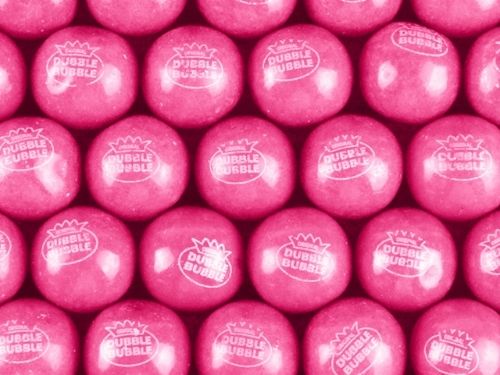 Dubble Bubble 1 Inch Gumballs Pink Lemonade 1lb
