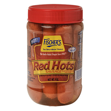 Fischer's Red Hots Sausage 9oz Expires September 8th 2026