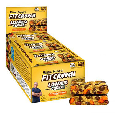 Fit Crunch Loaded Peanut Butter Blast Protein Bars 12ct Box ...