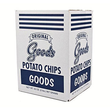 Goods Potato Chips Original Blue Box 2 Lb
