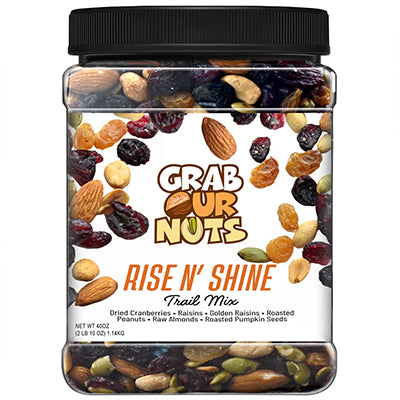 Grab Our Nuts Trail Mix Rise n Shine 40oz Jar