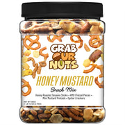 Grab Our Nuts Snack Mix Honey Mustard 28oz Jar