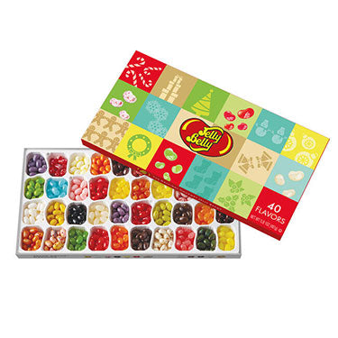 Jelly Belly 40 Flavor Christmas 17oz Gift Box