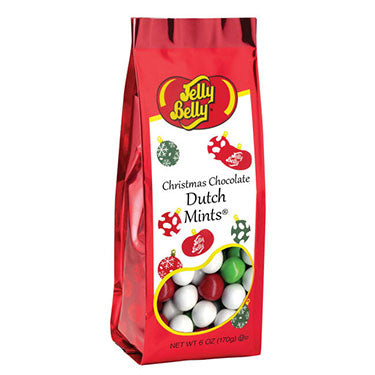 Jelly Belly Christmas Chocolate Dutch Mints 6oz Gift Bag