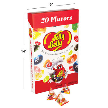 Jelly Belly Jumbo Box With 20 Flavors 75 Bags 1.31 Lb