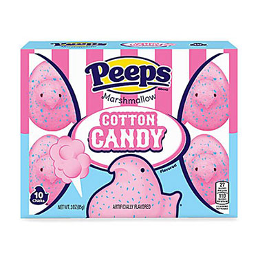 Peeps Easter Cotton Candy Marshmallow Chicks 10ct 3oz Box