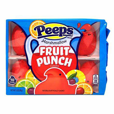 Peeps Easter Fruit Punch Marshmallow Chicks 3oz Box
