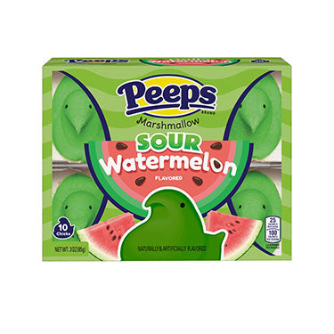 Peeps Easter Sour Watermelon Marshmallow Chicks 10ct 3oz Box
