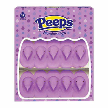Peeps Easter Lavender Marshmallow Chicks 15ct 4.5oz Box
