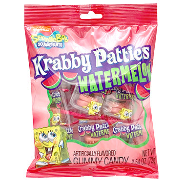Gummy Krabby Pattys Watermelon 2.54oz Bag