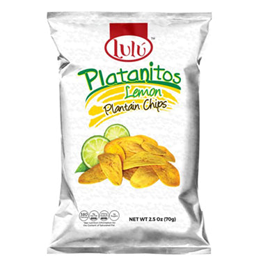 Lulu Plantain Chips Lemon 30ct Box