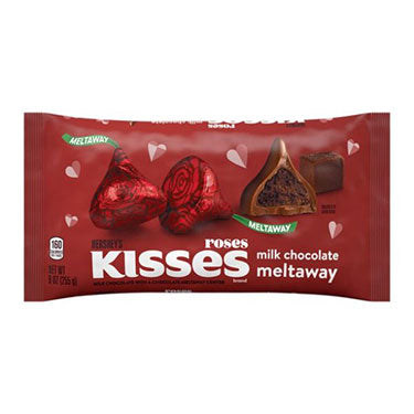 Hersheys Kisses Milk Chocolate Meltaway Roses 9oz Bag
