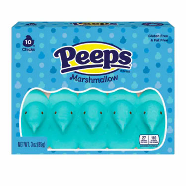 Peeps Easter Blue Marshmallow Chicks 10ct 3oz Box