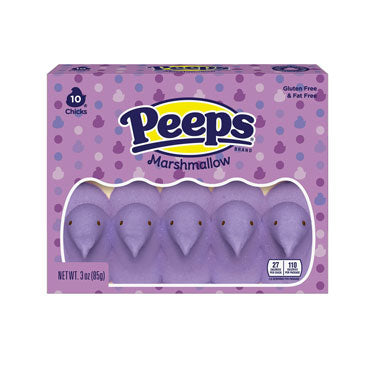 Peeps Easter Lavender Marshmallow Chicks 10ct 3oz Box
