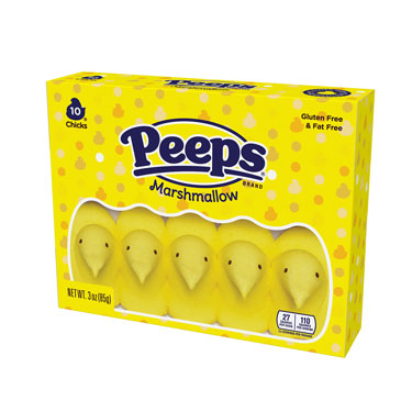 Peeps Easter Yellow Marshmallow Chicks 10ct 3oz Box