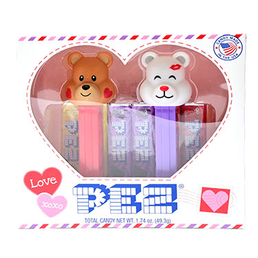 PEZ Valentines Bears Twin Pack