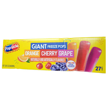 Popsicle Giant Freeze Pops 27ct Box