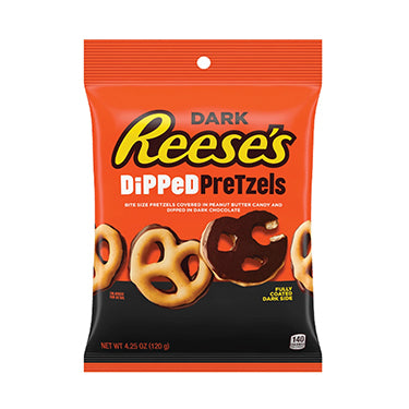 Reeses Dark Dipped Pretzels 4.25oz Bag