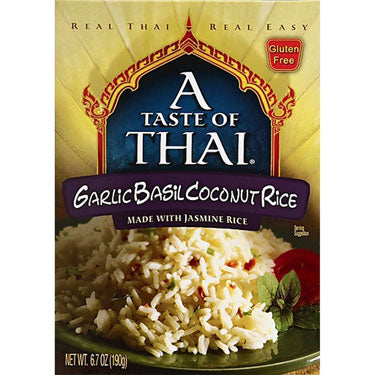 A Taste of Thai Garlic Basil Coconut Rice 6.7oz Box