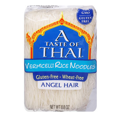 A Taste of Thai Vermicelli Rice Noodles Angel Hair 8.8oz Bag