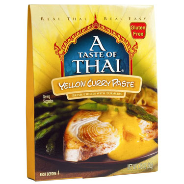 A Taste of Thai Yellow Curry Paste 1.75oz Box