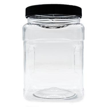 Jar 32oz Square with Grip and Label Panel