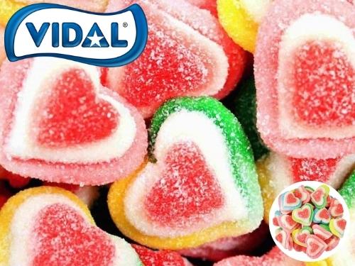 Vidal Gummi Assorted Hearts 1lb