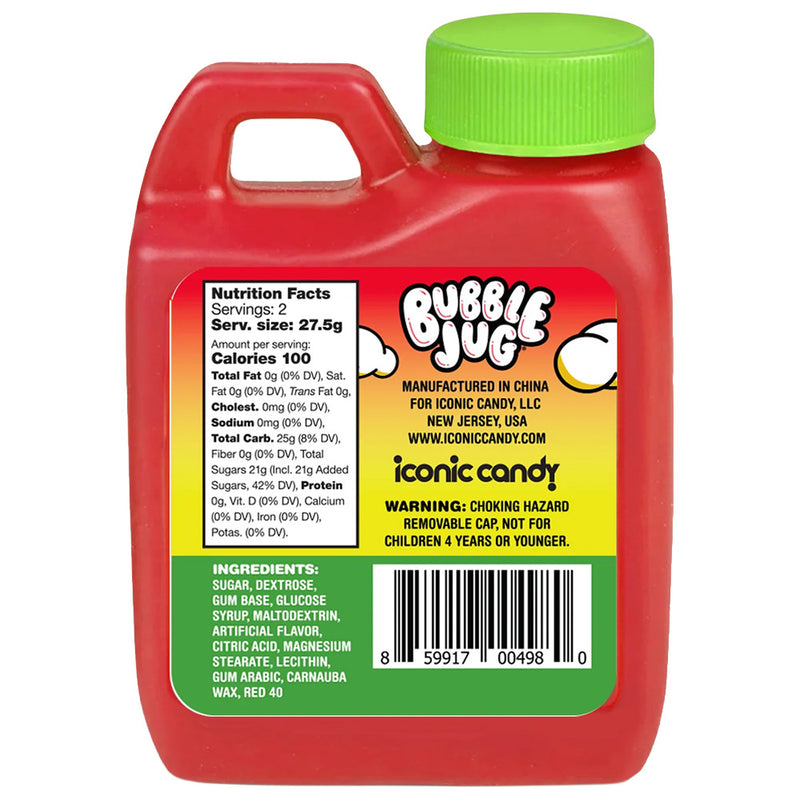 Bubble Jug Strawberry Bubble Gum, 1.94oz Jug, 12 Pack Box