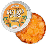 Retro Sours Tangerine Hard Tangy Candy, 2.12oz Tin, 8 Pack Box