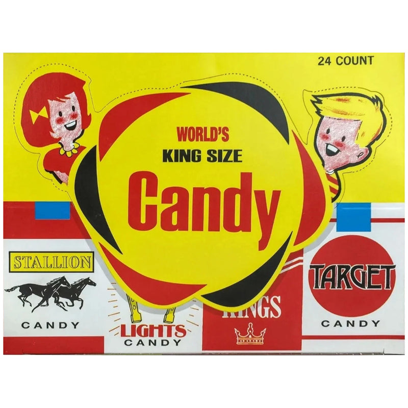 World's King Size Candy Cigarettes 24ct Box