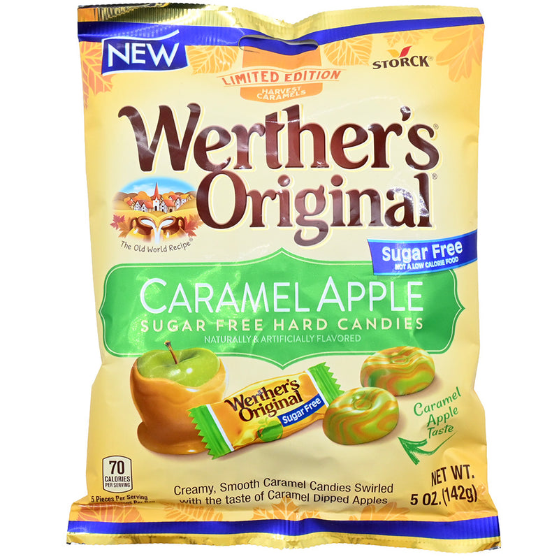 Werthers Original Caramel Apple Sugar Free Hard Candies 5oz Bag