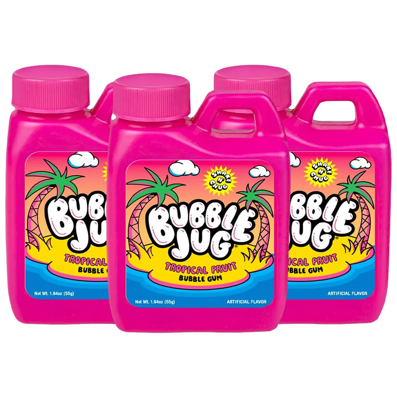 Bubble Jug Tropical Fruit Bubble Gum, 1.94oz Jug