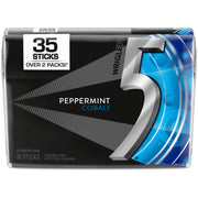 5 Gum Cobalt Peppermint Sugar Free Chewing Gum, 35 Sticks 6 Pack