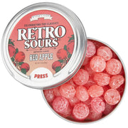 Retro Sours Red Apple Hard Tangy Candy, 2.12oz Tin