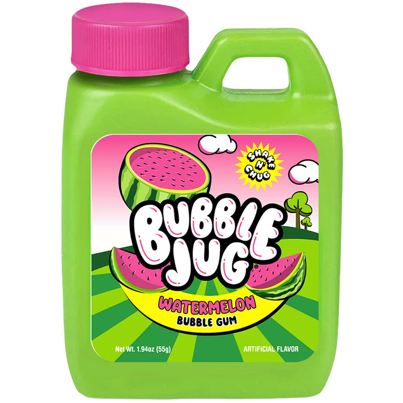 Bubble Jug Watermelon Bubble Gum, 1.94oz Jug, 12 Pack Box