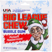 BIg League Chew Christmas Pickoff Peppermint Bubble Gum, 2.12 oz, 3 Pack