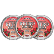 Retro Sours Red Apple Hard Tangy Candy, 2.12oz Tin, 8 Pack Box