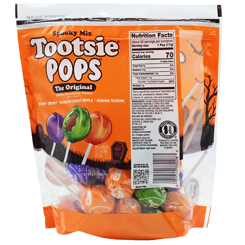 Tootsie Roll Halloween Pops 28ct 18oz Bag