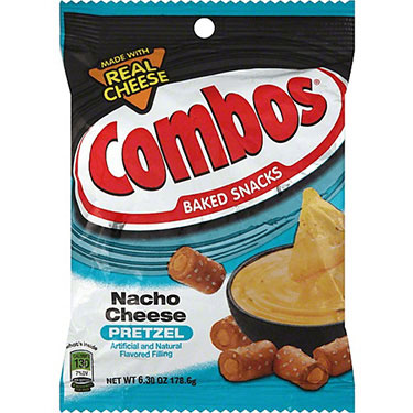 Combos Nacho Cheese Pretzel 6.3oz Bag Expires January 1st 2026