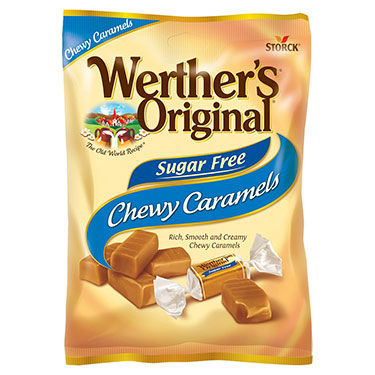 Werthers Chewy Caramels Sugar Free 2.75oz Bag Expires November 30th 2025