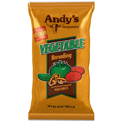 Andys Seasoning Vegetable Breading 10oz Bag