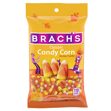 Brachs Halloween Candy Corn 4.2 oz Peg Bag