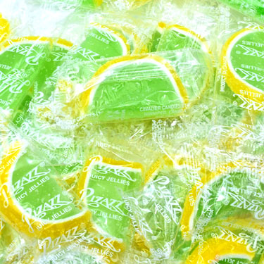 Cavalier Candies Wrapped Lemon Lime Jelly Slices 1 Lb