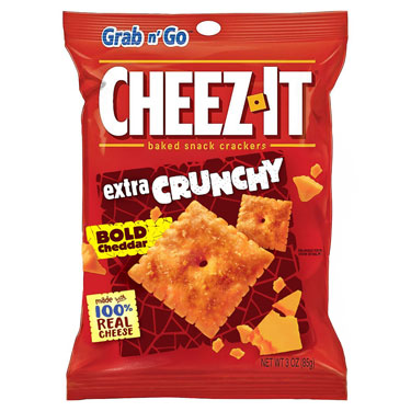 Cheez It Extra Crunchy Bold Cheddar 3oz Bags 6 Pack