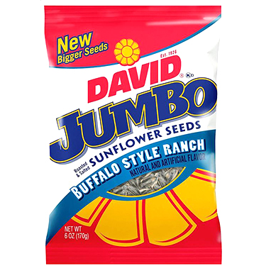 David Jumbo Buffalo Ranch 5.25oz Bag Expires February 4th 2025