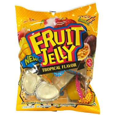 Din Don Fruitys Jelly Bites Tropical 10.1oz Bag