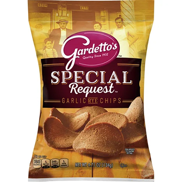Gardettos Special Request Garlic Rye Chips 4.75oz Bag Expires July 6th 2025